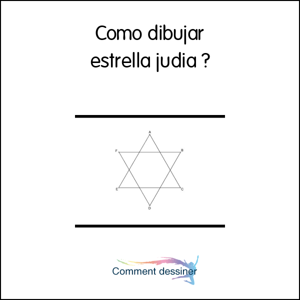 Como dibujar estrella judia